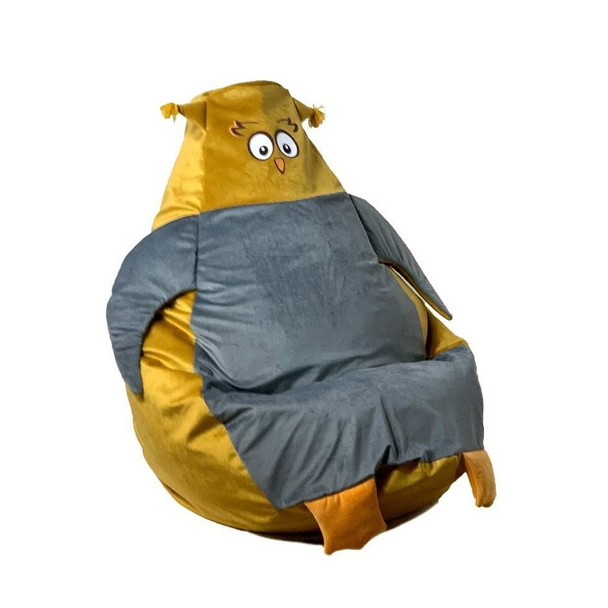 Puff GO GIFT Ouro Cinzento Oxford 105 x 80 cm